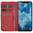 Leather Wallet Case & Card Holder Pouch for Nokia 8.1 - Red